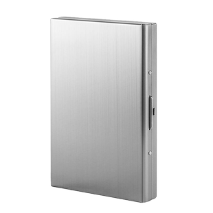 新款防消磁卡包男防盗刷不锈钢银行卡片盒高档金属卡套名片盒卡夹