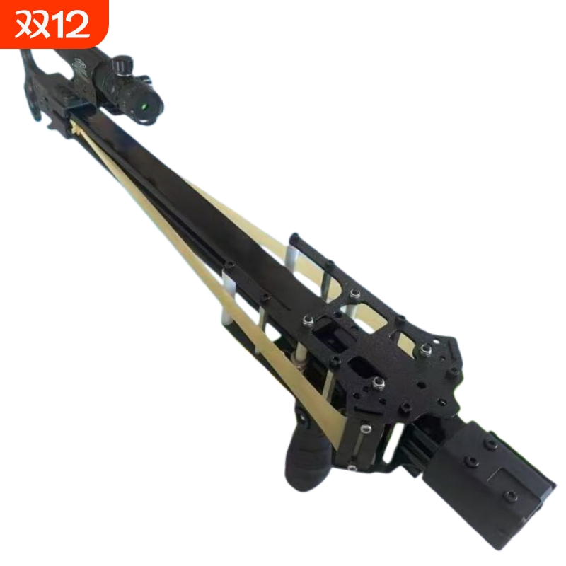 新款闪龙连发复合弓户外精准弹弓超远射程小巧轻便钢珠
