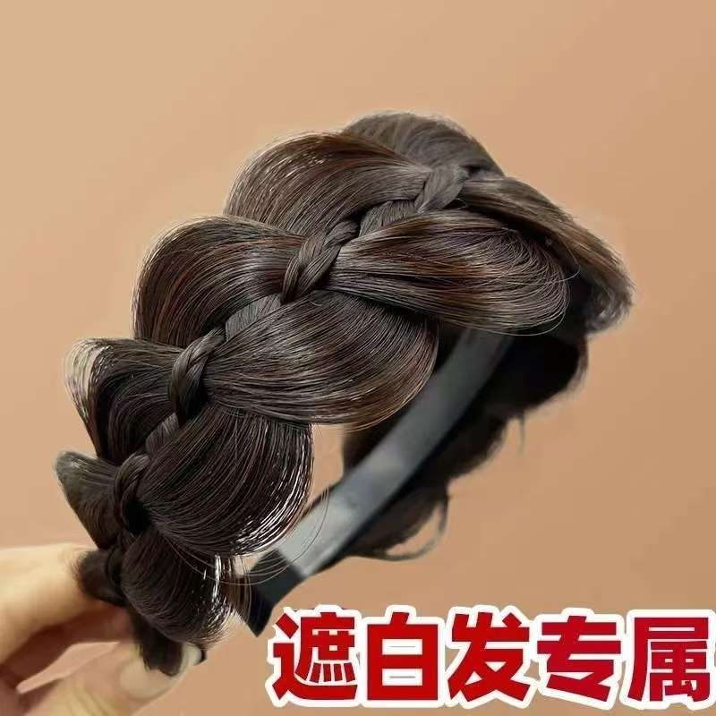 鱼股辫假发头箍高温蛋白丝