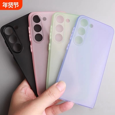 适用三星GalaxyS25Ultra手机壳超薄硅胶软壳oppofindx8pro保护壳s24p手机壳时尚简约半透明保护套磨砂防指纹