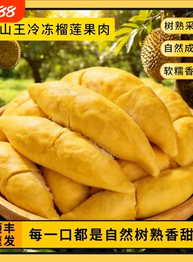 猫山自由冷冻猫山王榴莲肉盒装400g超市批发商用果肉顺丰保鲜配送