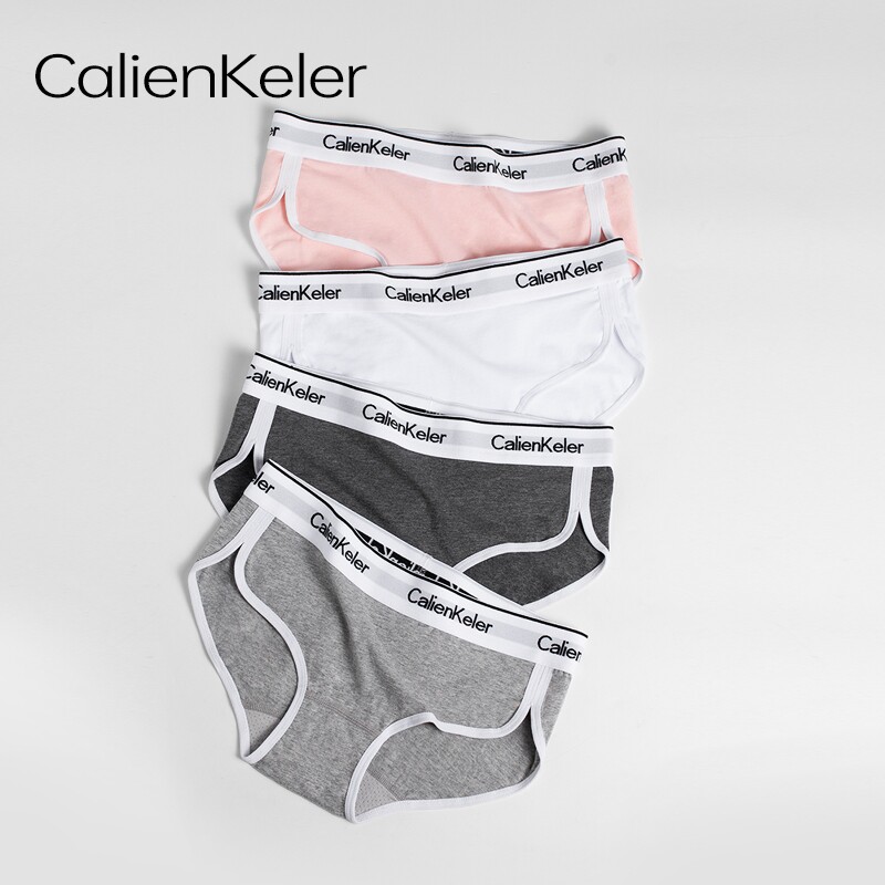 内裤女士CALIENKELER纯棉透气夏季女生三角裤棉质一片式中腰运动