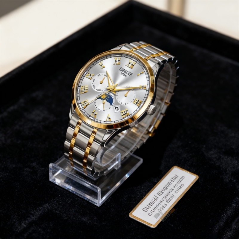 正品名牌钢带商务防水石英腕表高级感男士男款手表全自动非机械表