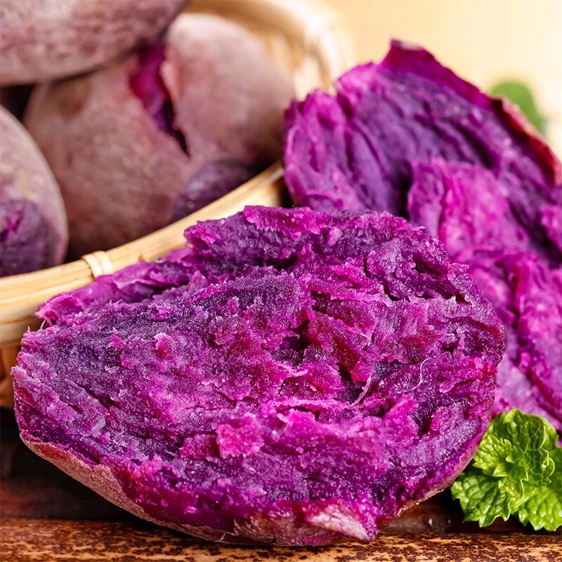 紫薯糖心新鲜农家自种紫蜜薯流油5斤包邮软糯甜蜜食用