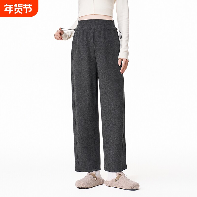 Ellieluke孕妇加绒裤2025新款小个子无托腹加厚保暖直筒