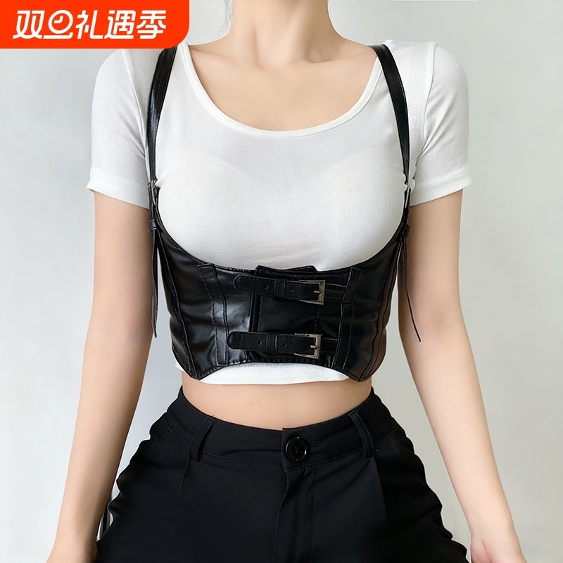 2025新款复古高级感束腰显瘦宽腰封搭配裙子衬衫松紧腰带女士配饰