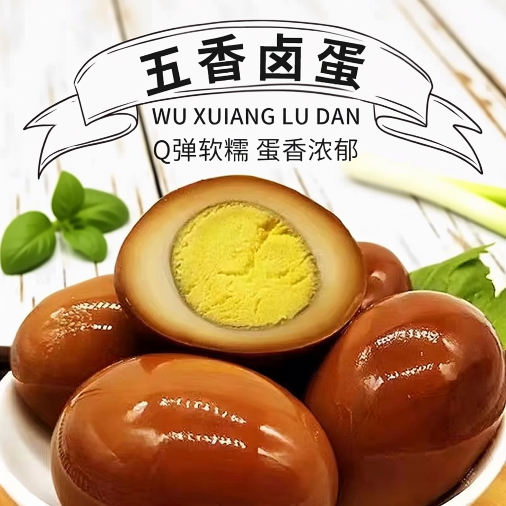 五香卤蛋即食卤鸡蛋咸味零食整箱批发茶叶蛋卤蛋真空包装卤香浓郁