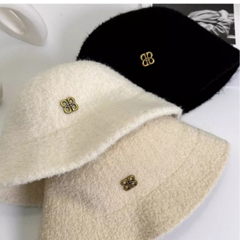 羊羔绒帽子女冬款2025新款渔夫帽女士秋冬季毛绒百搭防寒保暖盆帽