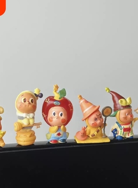 可爱星星人改娃卡通家居桌面显示屏摆件车载中控摆件个性创意装饰