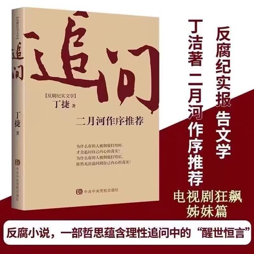 现货速发追问反腐败官场小说反腐纪实文学警示录正版中央党校