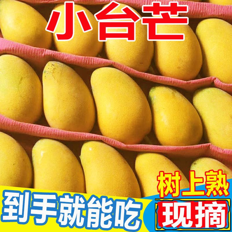 海南小台农芒果新鲜小台芒应当季热带水果现摘甜心芒大果特产整箱