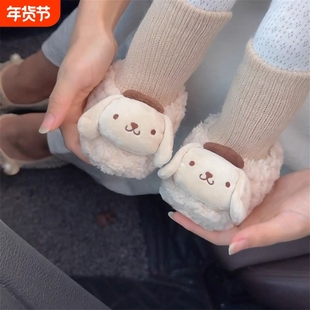 婴儿鞋袜秋冬季软底不掉0-1岁6到12个月男女宝宝鞋子加绒保暖软底