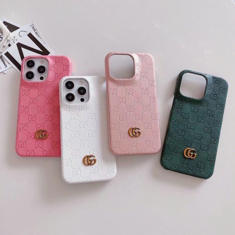 皮质复古G家老花适用苹果16PROMAX手机壳新款iphone1