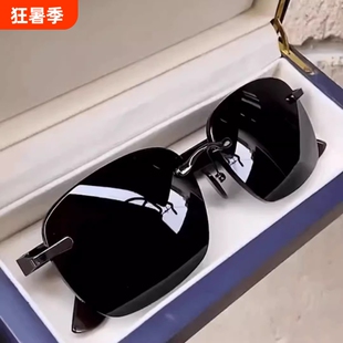 太阳镜帝王款2025年新款开车钓鱼男专用偏光墨镜男飞行员茶色驾驶