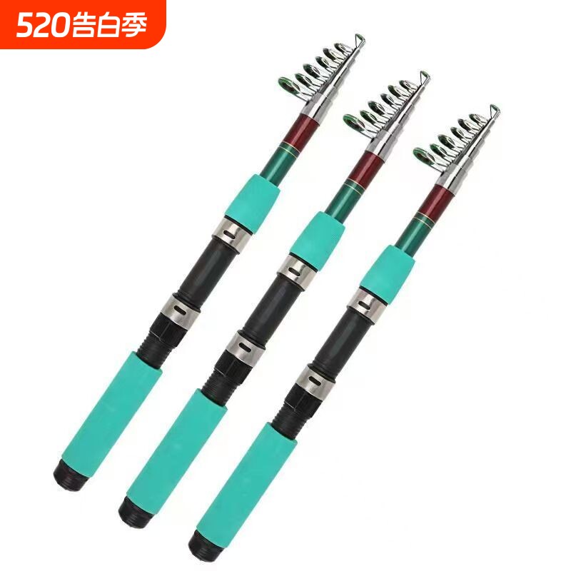 超硬玻璃钢短节海竿伸缩钓竿迷你海竿全套抛竿钓鱼竿锚杆冰钓