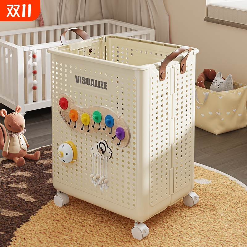 儿童玩具娃娃收纳桶大容量家用宝宝玩偶公仔储物箱整理神器脏衣篮