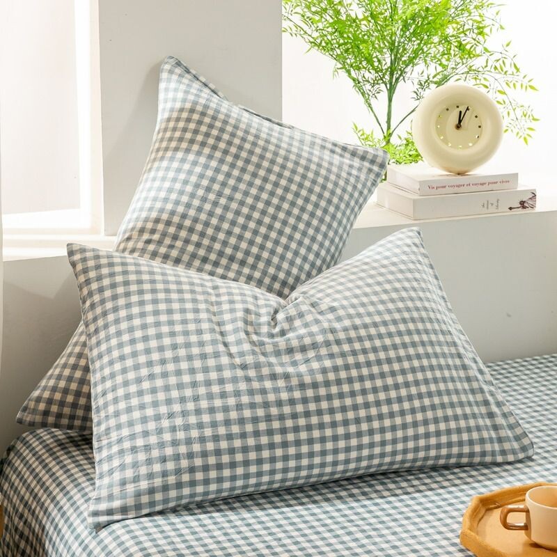 纯棉枕套一对装家用枕头套48×74全棉单个高端枕芯内胆套40*60男