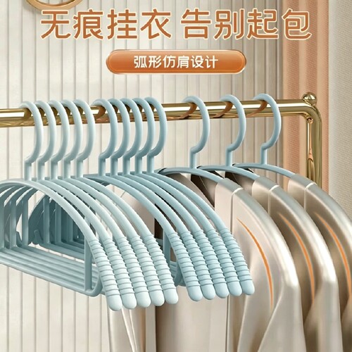 家用挂衣防滑衣挂肩无痕衣撑子宽肩不起包防肩角晾晒衣服架子