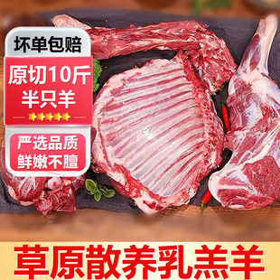 原切新鲜现宰羊腿现杀羊肉羊蝎子羊排羔羊羊肉前腿后腿去骨肉10斤