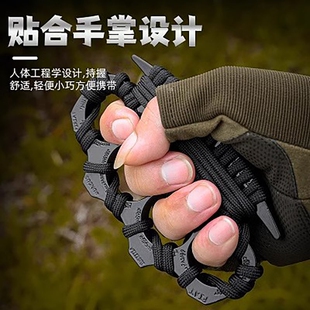 加厚指虎四指拳套锌合金戒指防身合法武器自卫指环拳扣破窗便携