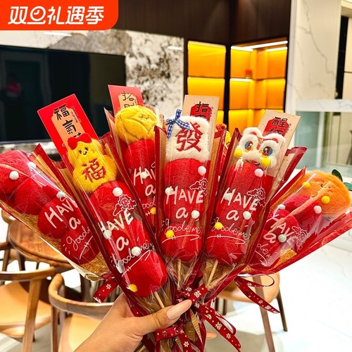 新款毛绒糖葫芦创意摆件