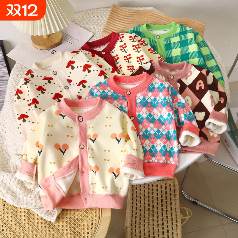 2025秋冬新款儿童百搭针织外套