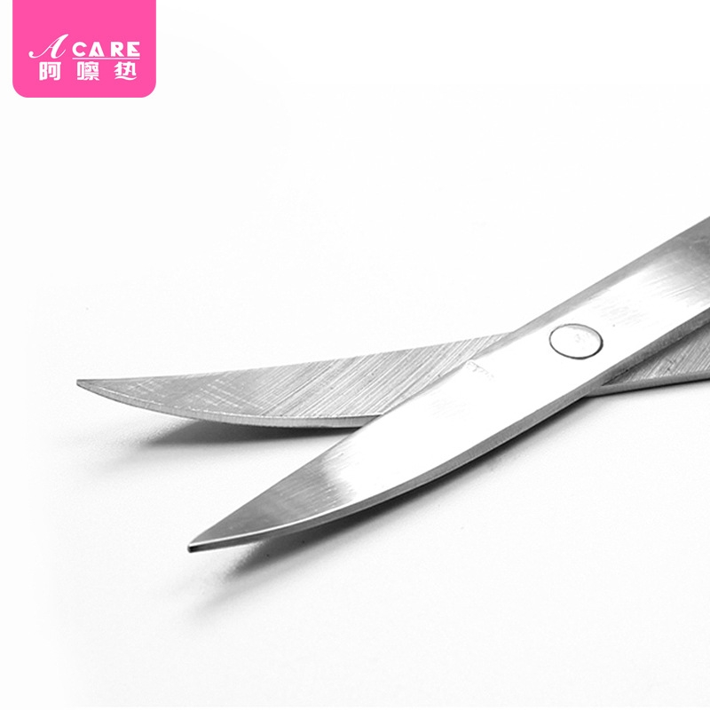 修眉剪AD1sl001-弯头剪眉剪修剪眉毛工具裁剪假睫毛化妆用大号