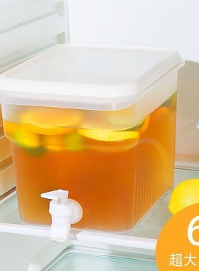 夏天冰水冷水壶带龙头储水箱冰箱超大容量水果茶壶食品级冷饮果汁