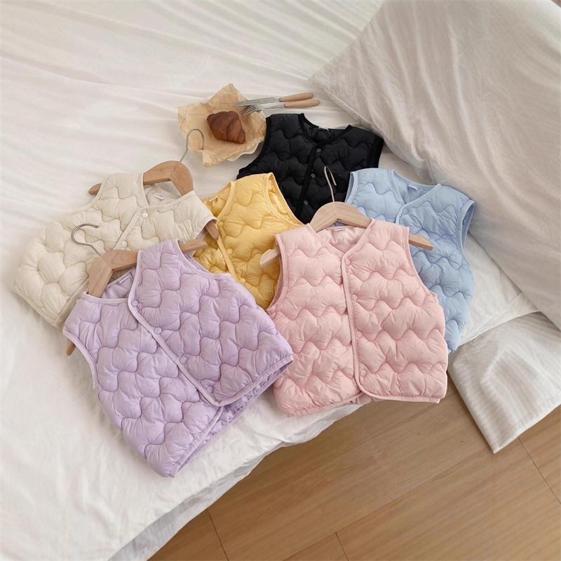 儿童羽绒棉马甲宝宝秋冬背心男女童马夹春秋内外穿坎肩内搭红色