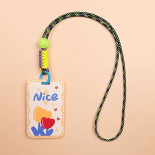 nice黄红郁金香感应卡套学生饭卡校园卡工作证件套门禁卡公交卡