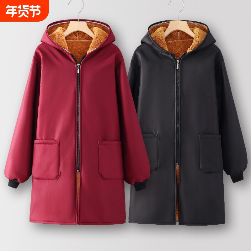 摆摊围裙厨房家用加绒加厚罩衣女新款护衣家居防水防油上班工作服