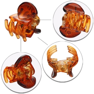 亚马逊外贸款 小号抓夹顶夹 1.5公分刘海夹彩色气质碎发夹50个桶装
