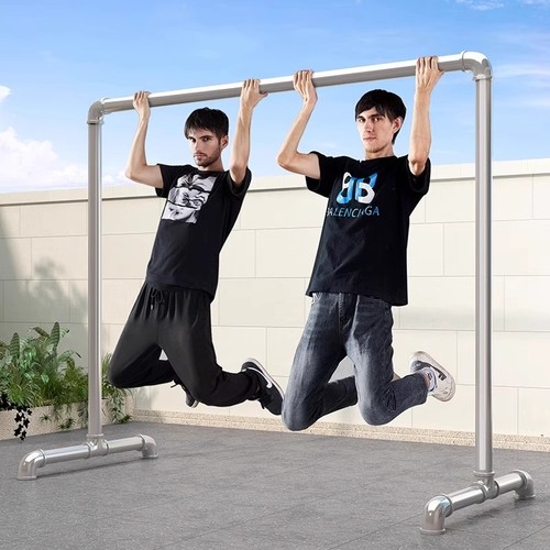 钢管晾衣架凉衣架晾衣杆阳台家用落地卧室户外挂衣服简易晒被水管