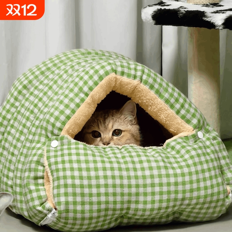 猫窝宠物窝四季保暖冬天狗窝四季通用封闭式宠物用品保温防风