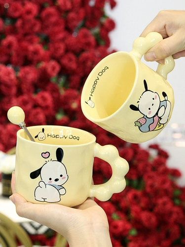 Pacha Dog Cup Fu Ceramic Birthdation Пара девочка милый подарок мальчик и подруга подарочная коробка изящная нефритовая Gui Dog