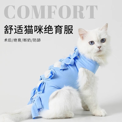 猫咪绝育服手术衣服猫猫断奶戒奶服防舔宠物公猫母猫绑带术后服装