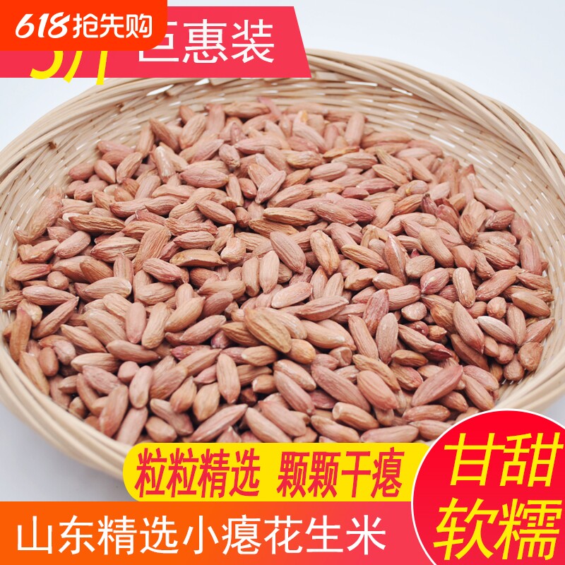 山东瘪花生米养胃瘪花生干瘪小花生米新鲜代餐花生仁农家