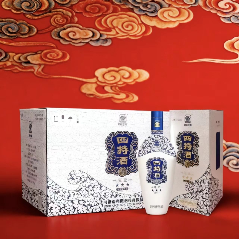 江西四特酒锦瓷三星52度460mL 特香型白酒浓酱清三香