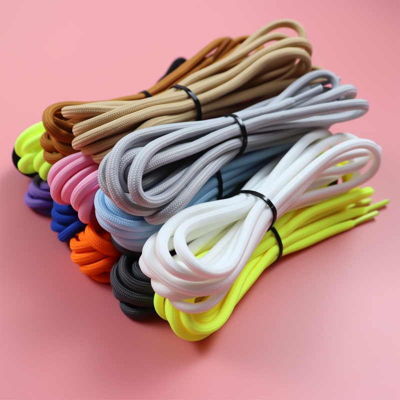 运动鞋带男款圆绳女篮球鞋椰子鞋350老爹鞋休闲鞋圆形粗灰黑白色