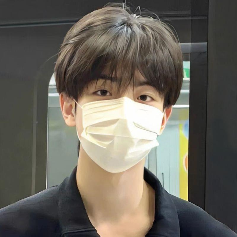 假发男全头套式男生微分碎盖短发男士发套真发自然不用前额头发