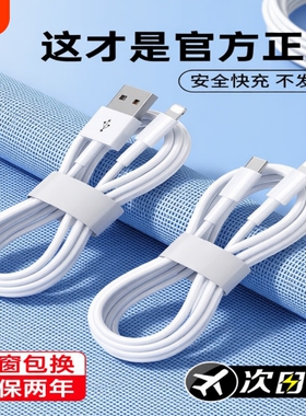 适用iPhone16数据线15promax正品14苹果13充电线17器PD20w手机11/XR快充8p车载iPad平板12闪充2米原7plus装