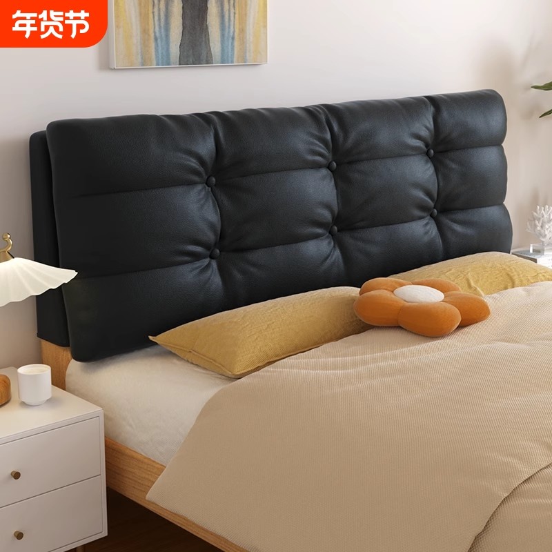 床头软包靠背猫爪布靠垫新款轻奢北欧靠背板现代简约靠枕卧室