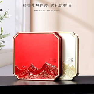 普洱茶礼盒空盒357g福鼎白茶饼茶收纳盒茶叶铁盒茶饼包装盒空礼盒