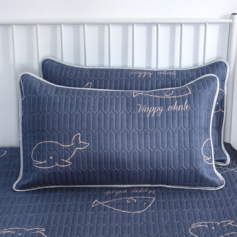 防口水防头油夹乳胶枕套一对装