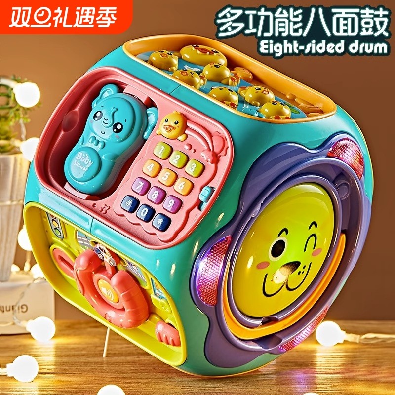 婴儿手拍鼓儿童拍拍早教8益智0一1岁6-12个月宝宝玩具2音乐六