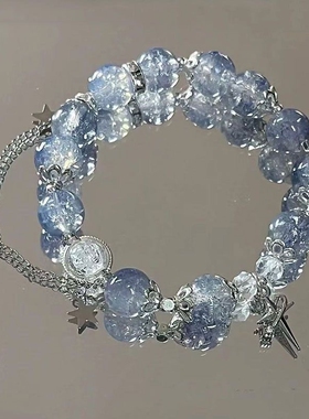 手链学生党高颜值手串儿童女闺蜜友谊仙气二三四人福气蝴蝶竹节