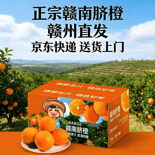 江西赣南脐橙源产地直发果香四溢