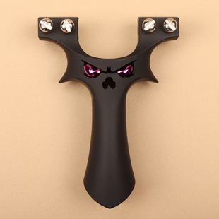 火狼ABS塑料恶魔大炮快压弹弓扁皮高精准树脂弹弓夹片弹弓