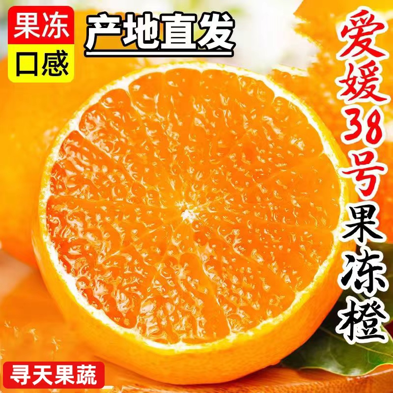爱媛38号果冻橙新鲜橙子9斤新鲜当季水果柑橘子四川整箱包邮