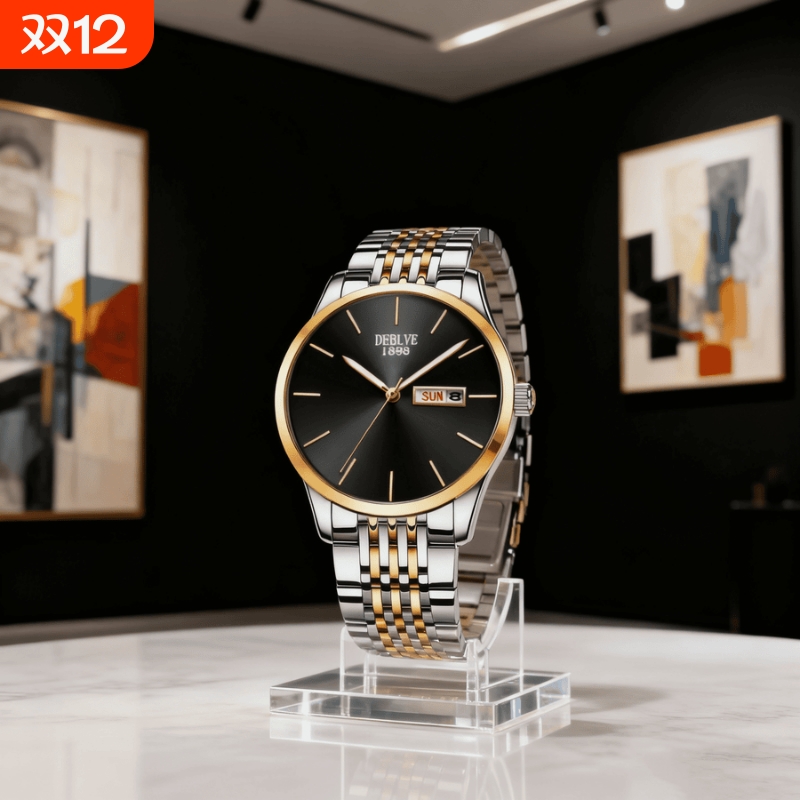 男士手表男正品名牌全自动非机械表男款商务防水石英腕表镂空夜光